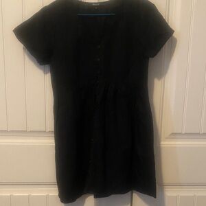 Madewell Black Midi Dress